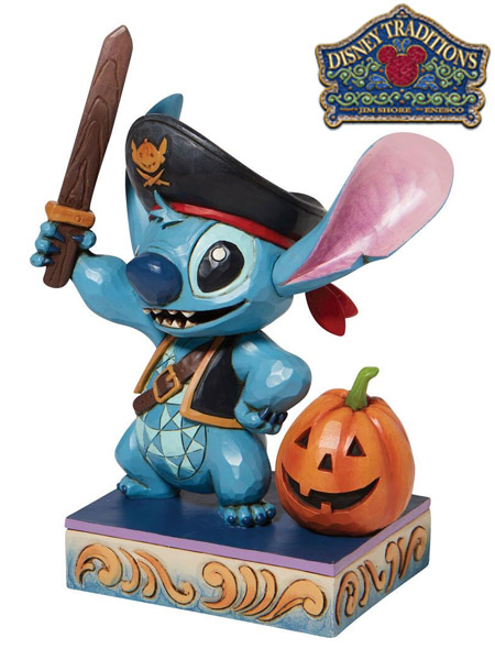 Disney Traditions Lilo and Stitch Pirate Stitch Lovable Buccaneer Statue